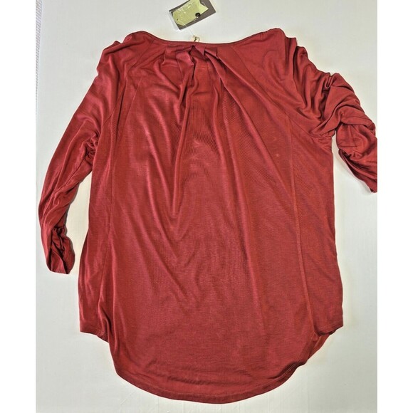 Anthropologie Apparel Tiny Embroidered Floral Tunic Rust Orange Size Medium NWT - Picture 11 of 16